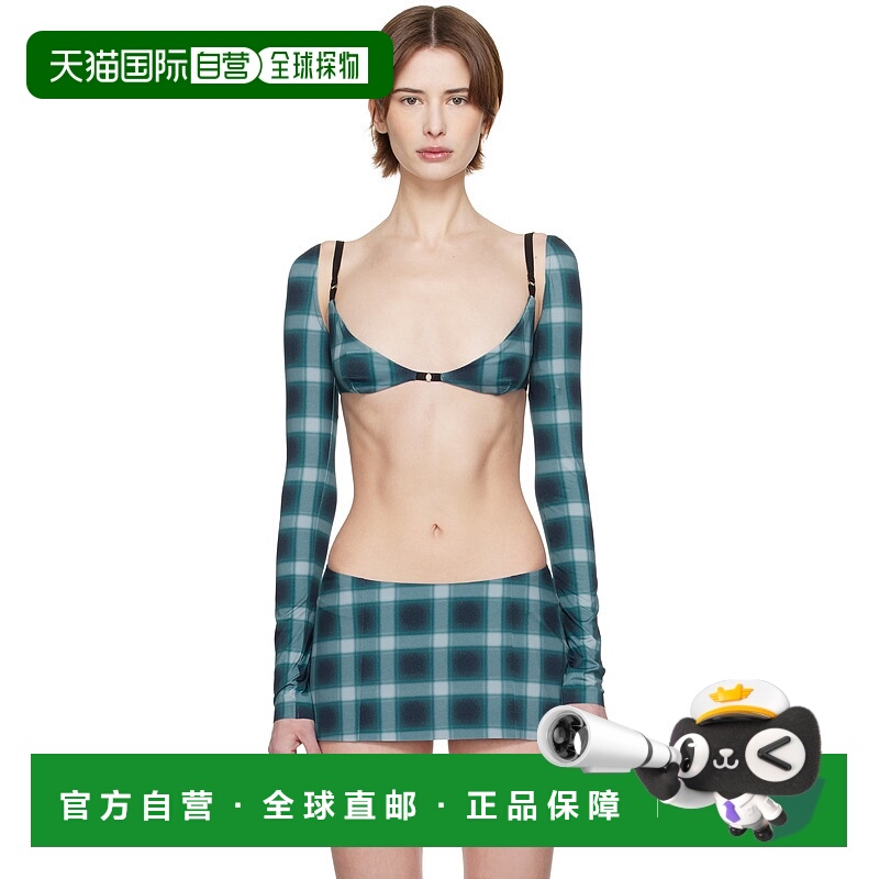 1h可退 潮奢 Mowalola 女士 蓝色 MISS SIXTY 联名 Y2K Style 上