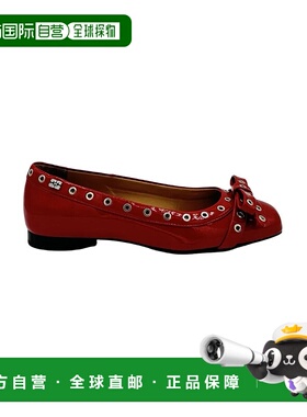 GANNI 女士芭蕾乐福鞋 GAS2757RACINGRED10282 AW2024
