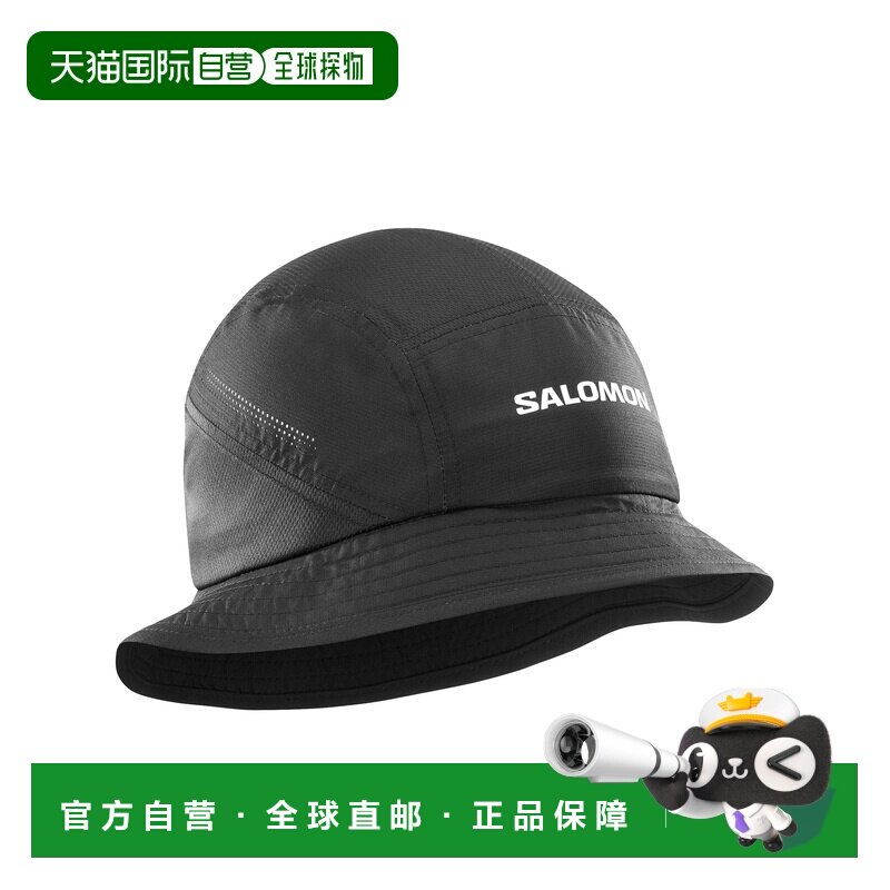 1h可退 SALOMON 男士帽子 LC2478900DEEP SS2025 黑色 BUCKET HAT