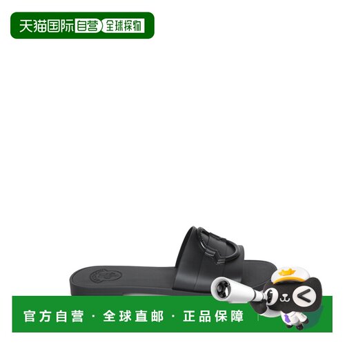 MONCLER 女士拖鞋 4C00040M4095999 SS2025 黑色 Black rubber sl