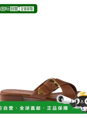 PRADA 女士凉鞋 1XX778F010248F0054 SS2026 棕色 LEATHER CRISSC