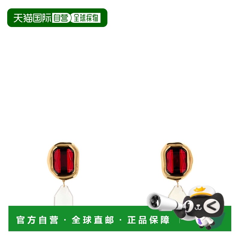 1h可退 潮奢 Givenchy 纪梵希 女士 精饰金属雕塑水晶耳环 BF1169