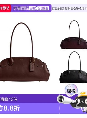 COACH蔲驰Empire Carryall 34烫金徽标保龄球包斜挎手提包