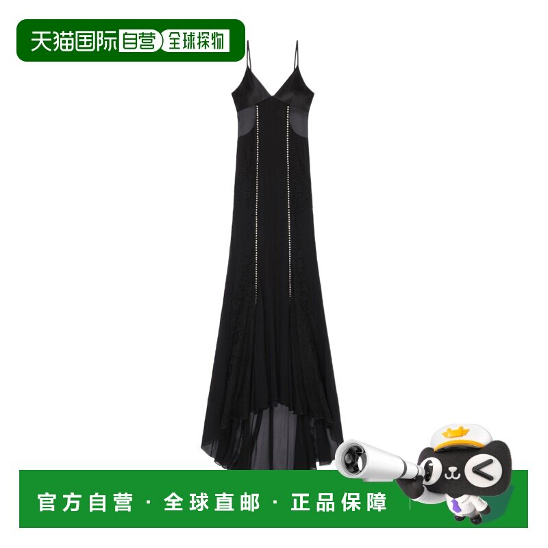 GIVENCHY 女士连衣裙 BW21HS20DX001 SS2023 黑色 珠饰细节晚礼服