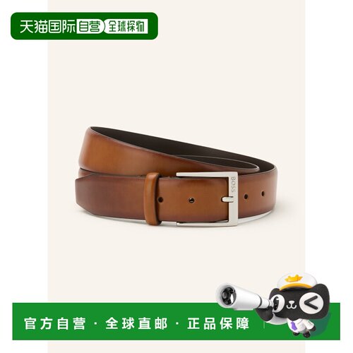 BOSS 男士腰带 100311311015001 CO 棕色 ELLOY Leather Belt