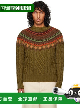 1h可退 潮奢 Moncler Grenoble 盟可睐 男士 卡其色毛衣 J20979C0