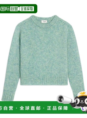 CELINE 女士针织衫 RY0KO090429IM SS2026 绿色 圆领长袖毛衣