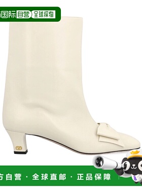 VALENTINO 女士高跟鞋 WS0MB1DDT098 AW2025 白色 圆头短筒靴