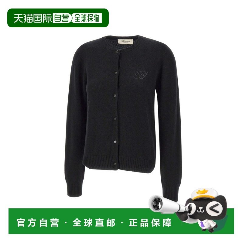 1h可退 潮奢 Blumarine 蓝色情人 女士 標誌刺繡圓領開襟衫 2M616