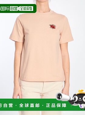 BURBERRY 女士T恤 8102705C1789 SS2025 浅棕色 Ladybug logo t-s