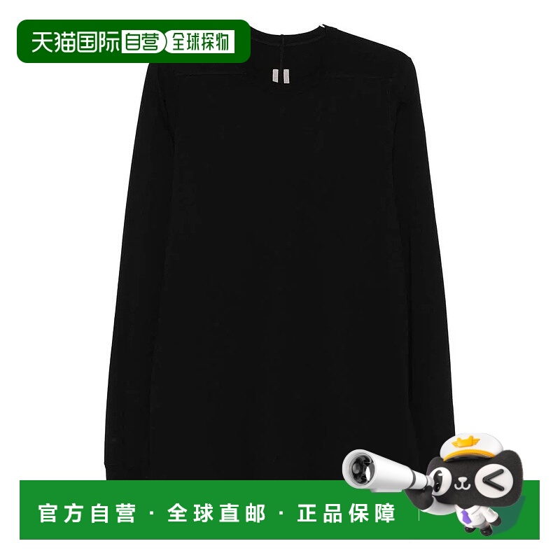 1h可退 RICK OWENS 男士T恤 RU02E1266JA09 AW2025 黑色 Rick Owe