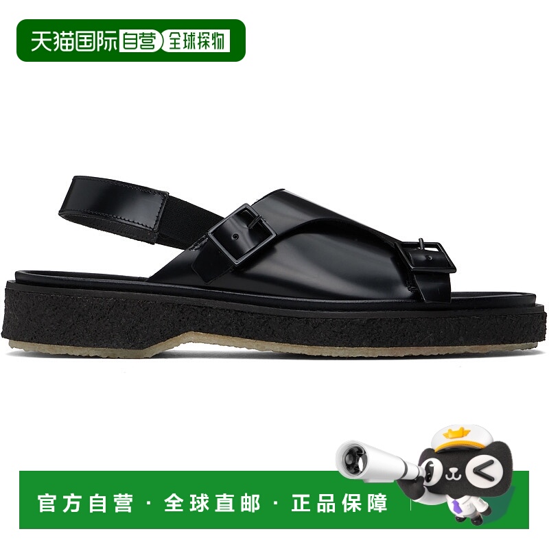 1h可退 潮奢 Adieu 男士 黑色 Type 140 凉鞋 Type140