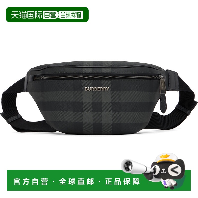 1h可退 潮奢 Burberry 巴宝莉 男士 灰色 Cason 腰包 8073267