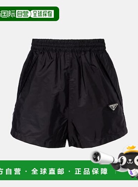 1h可退 潮奢 Prada 普拉达 女士 Re-Nylon 短裤 black黑色 舒适时