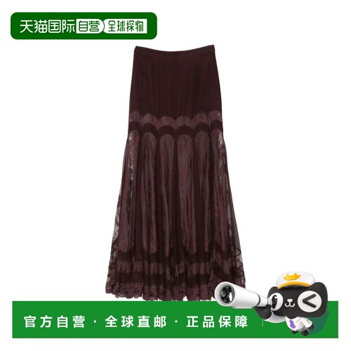1h可退 ZIMMERMANN 女士半身裙 9622SF261CHO AW2026 棕色 拼接长