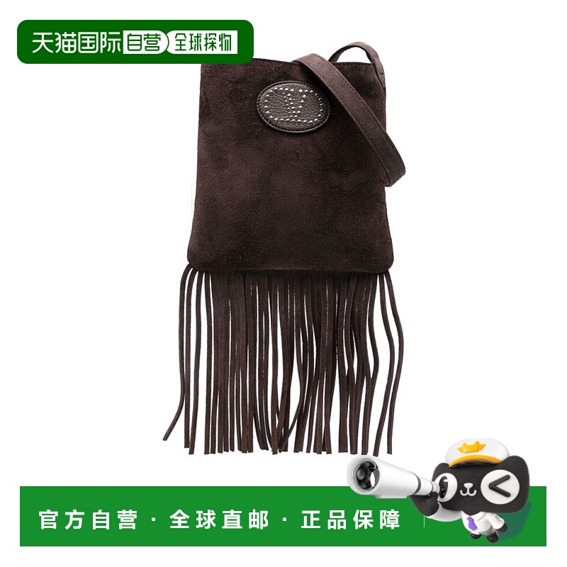 1h可退 VALENTINO 女士单肩包 WB0R30TYW6U7 SS2025 棕色 徽标单