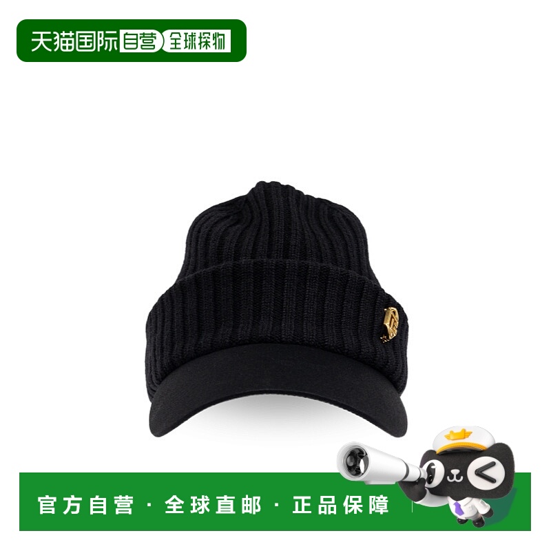 1h可退 BALMAIN 女士帽子 FF1XA465MH59EAP AW2025 黑色 徽标棒球