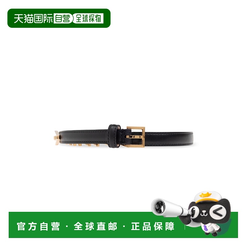 1h可退 VERSACE 女士腰带 1018812DV3T1B00V SS2025 黑色 Leather