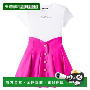 潮奢 羊毛连衣裙童装 Balmain 女童 巴尔曼 1h可退