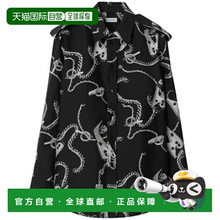 BURBERRY 女士衬衫 8088942SILVERBLACK AW2024 黑色