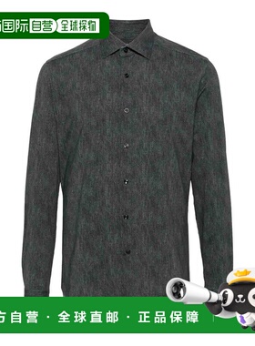 XACUS 男士衬衫 ACT531ML71621001 AW2024 黑色 `Active` Shirt