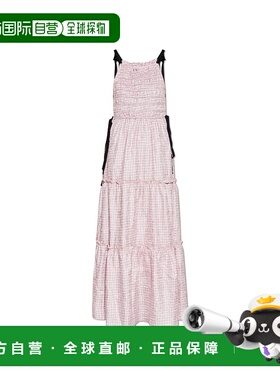 GANNI 女士连衣裙 W04156814038 AW2025 粉红色 Dress with a che