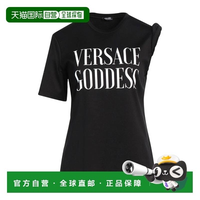 潮奢 versace 范思哲 女士 T恤 black黑色 舒适时尚