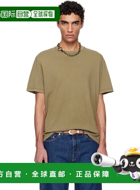 1h可退 潮奢 Our Legacy 男士 卡其色 Box T 恤 M2256BC
