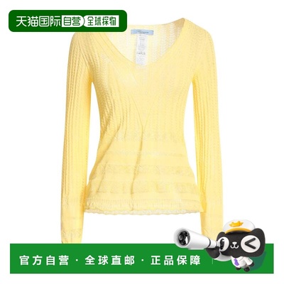 付款1h内可退 潮奢 Blumarine 蓝色情人 女士 毛衣 yellow黄色 舒