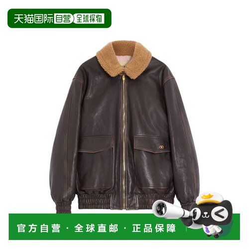1h可退 VALENTINO 女士皮衣 9B3NB16ZAB21YN AW2026 棕色 CABAN P