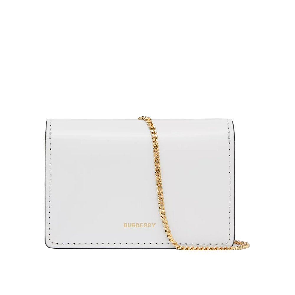 Burberry 巴宝莉 女士白色小牛皮单肩包斜挎包 8024738