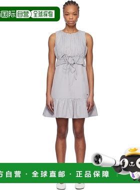 1h可退 潮奢 Tom Ford 汤姆 福特 女士 灰色 Sheer Layered 连衣