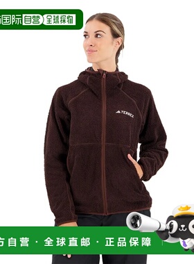 ADIDAS Organiser Techrock 双面穿高绒摇粒绒全拉链外套 女士