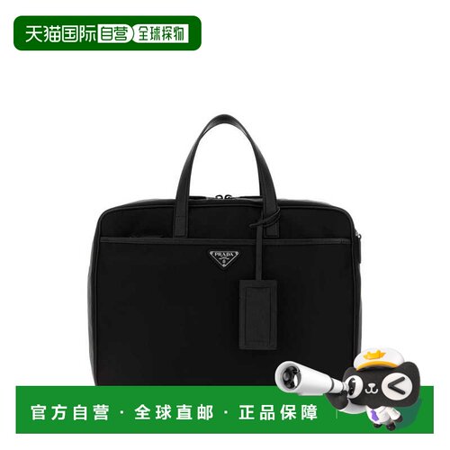 PRADA 男士手拿包 2VE0292DMHF0002 AW2026 黑色 Black canvas br