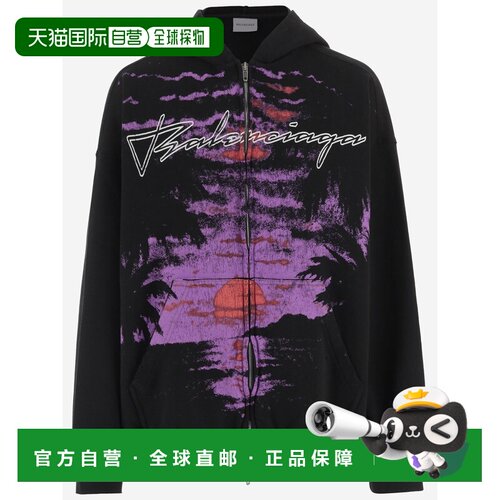 BALENCIAGA 女士卫衣 A0017WTUVR61000 AW2026 黑色