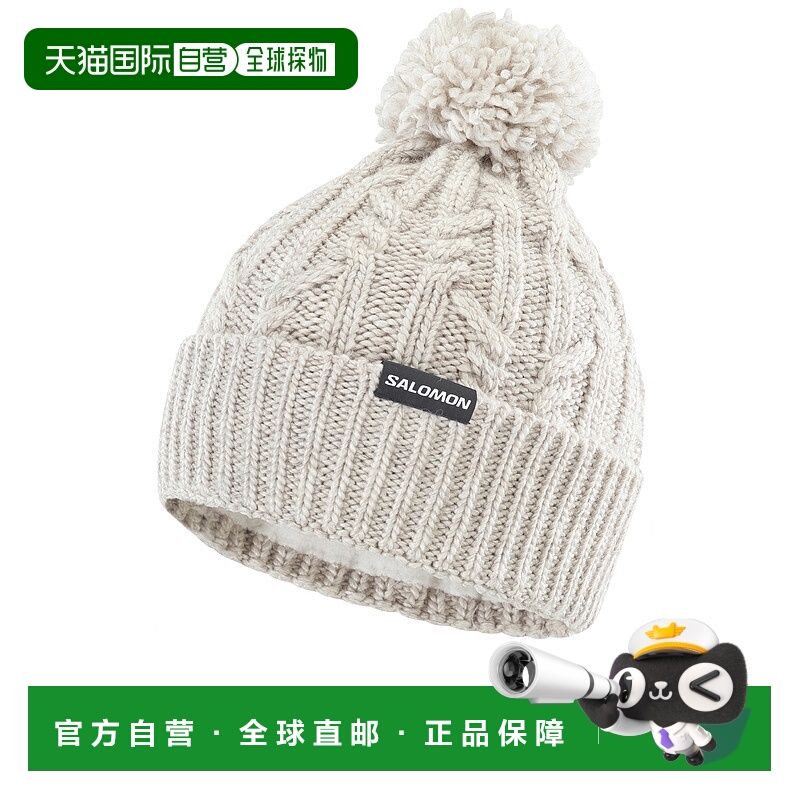 1h可退 SALOMON 女士帽子 LC2630300WHISPER AW2025 白色 IVY BEA