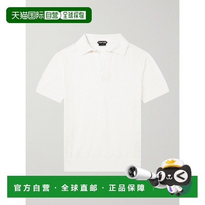 1h可退 潮奢 Tom Ford 汤姆 福特 男士 洞洞针织海岛棉真丝混纺Po