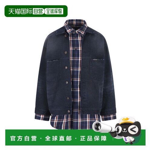 BALENCIAGA 男士外套 857174TTW648074 SS2026 蓝 【付后1h可退】
