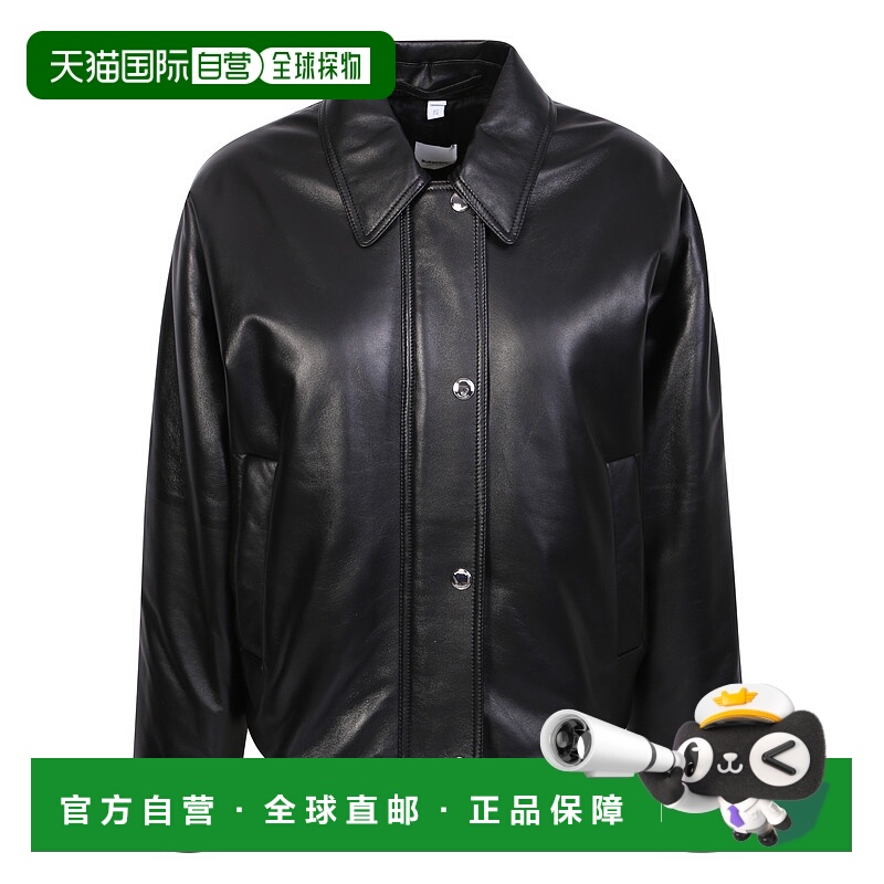 1h可退 BURBERRY 女士外套 8059653 SS2023 黑色 Cut Ayton leath