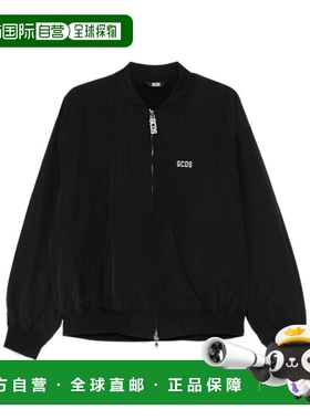 GCDS 男士夹克 B1CM0904TL6BLACK SS2025 黑色 长袖休闲外套