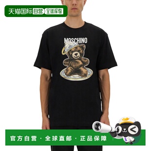 AW2025 MOSCHINO 071652411555 T恤 黑色 男士
