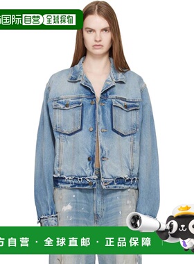 1h可退 潮奢 Maison Margiela 马丁 马吉拉 女士 蓝色牛仔夹克 S5