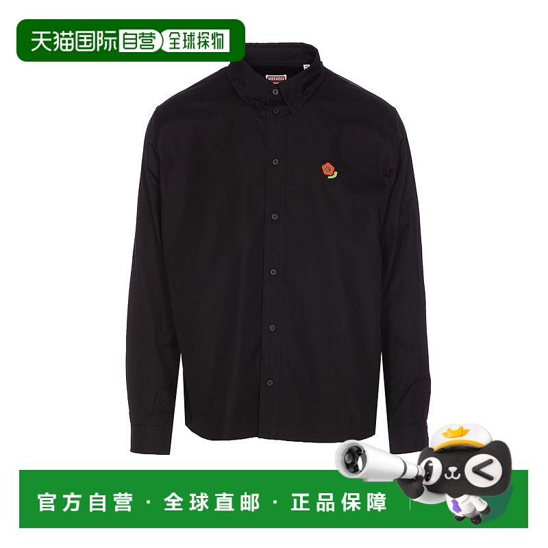 1h可退 KENZO 男士衬衫 FF55CH4109LI99 SS2025 黑色