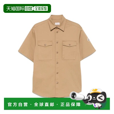 奢淘 MONCLER LOGO短袖衬衫 男 K20912F00008598QH男装