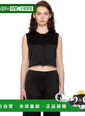 1h可退 潮奢 LESET 女士 黑色 Barb Crewneck 马甲 LT363ABARBLW