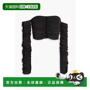 BIRGER ROTATE CHRISTENSEN 女士 褶皱针织 1h可退 露肩短款 潮奢