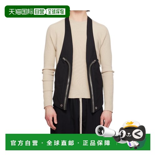 RICK OWENS 男士马甲 RU01F2763TE09 SS2026 米白色