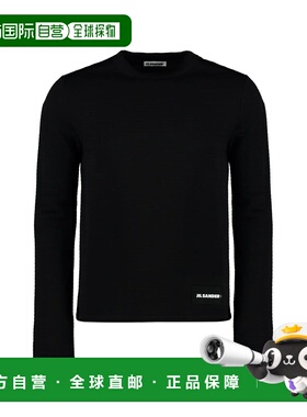 JIL SANDER 男士卫衣 J47NH0010J20225001 黑色 长袖圆领T恤
