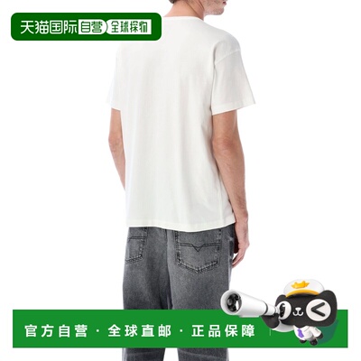 DIESEL 男士T恤 A202970JMBB141 SS2026 白色