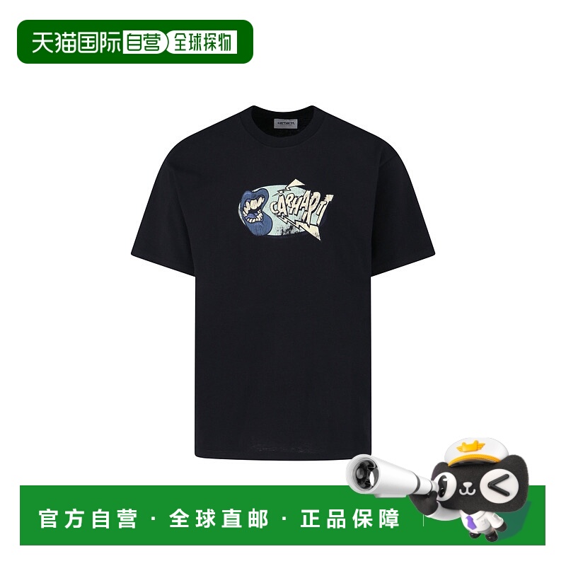 1h可退 潮奢 CARHARTT WIP 男士 and Polos T恤黑色T恤 I03520289